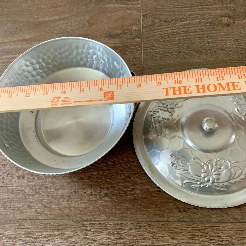 Vintage Aluminum Bowl Dish Nasco Italy